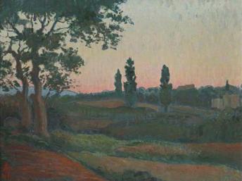 Chiều tà (Le Déclin du jour) của vua Hàm Nghi, vẽ năm 1915 tại Alger.